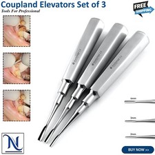 Dental Elevators Coupland Elevators Set of 3 Extracting Extraction Instruments picture