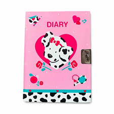 Rare Vintage 1992 Sanrio Spottie Dottie Pink Lock Diary Dalmatian 90s picture