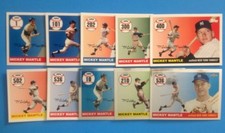 2006 - 2007- 2008 . TOPPS . MICKEY MANTLE HR cards ..    . pick 10 cards picture