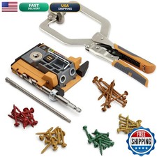 BORA Automatic Pocket Hole Jig Kit 3in Face Clamp 50pc Screws BR-A170401 picture