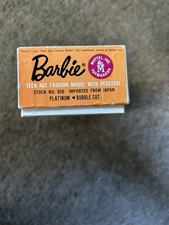 Barbie 1962 Vintage Platinum Blonde Bubble Cut Box With Vintage Stand, Liner picture