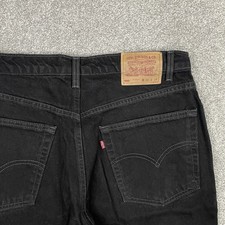 Vintage Levi's 550 Jeans Mens 38x34 (Fit 34x34) Black Relaxed Fit Denim Canada picture