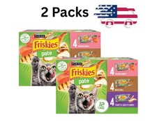 (2 PACK) Purina Friskies Pate Salmon,Mixed Grilled, Wet Cat Food, 5.5 oz 12 Can. picture