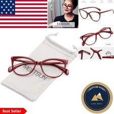 Fashion-Forward Cat Eye Eyeglasses with HD Clear Lens - Cozy Style for Everyday picture