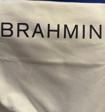 Brahmin Embossed Floral Satchel Top Handle Zip/Snap, Beige Multicolor Wallet picture