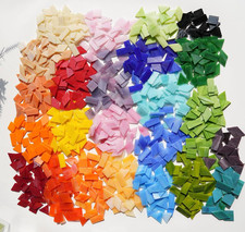 2.4lb Bulk Extra-Large Mosaic Glass Tiles, Opaque Stained Glass Tile Mosaic picture