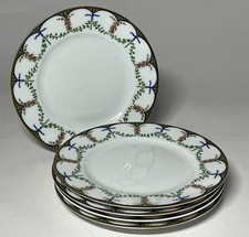 Raynaud Ceralene Limoges Festivites Dessert Plates Set of 5 19cm Made in France picture