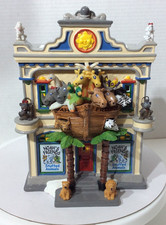 Dept 56 Hand Painted Electric Snow Village Noah's Stuffed Animals Shop picture