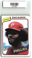 Bake McBride 1980 Topps Burger King Philadelphia Phillies #9 picture