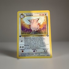 1999 Pokemon Jungle Clefable 17/64 1st Edition Non Holo Rare WOTC Vintage picture