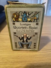 Antique German children's card game titled 