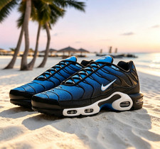 Nike Air Max Plus TN DM0032‑402 Aquarius Blue Black White Men’s Sneakers picture