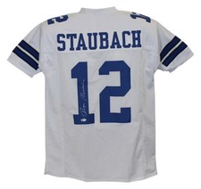 Roger Staubach Autographed/Signed Pro Style White XL Jersey BAS 25915 picture