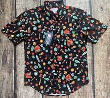RSVLTS SOUTH PACIFIC TIKI ISLAND KUNU SHIRT MENS SMALL NEW WITH TAGS picture