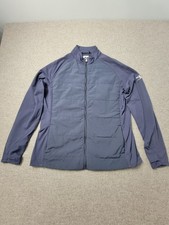 FootJoy Hybrid Puffer Jacket Mens Large Blue Golf Performance Mock Neck Full Zip picture