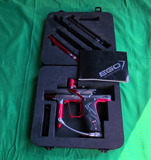 Planet Eclipse Ego 7 Electronic Semi-Auto Paintball Marker Red/Silver w/ Case picture