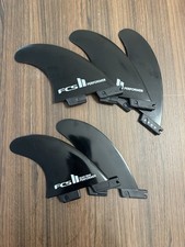 BRAND NEW FCS 2 II Performer Surfboard Fins COMPLETE 5 Fin Set Black picture