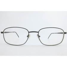 Van Heusen Bernard TAN Eyeglasses 54 19 140 Oval Metal Frame Dark Tan Gunmetal picture