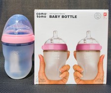 Comotomo Baby Bottle, Pink, 8 Ounce (2 Count) picture