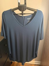 Torrid Super Soft Navy V-Neck Tunic Size 1 picture
