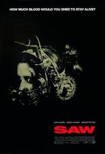 2004 Saw Movie Poster 11X17 Horror Jigsaw Cary Elwes Danny Glover 🩸🍿 picture
