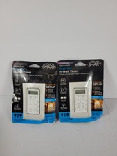 NEW My Touch Smart Indoor Timer In Wall Simple Set Digital Programmable Lot of 2 picture