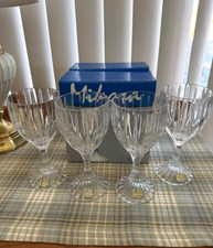 4 MIKASA Park Lane Water Goblets NIB with labels attached picture
