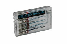 Dentsply Tulsa Dental Vortex Blue 25mm .06 Taper rotary files 6/pk all sizes picture