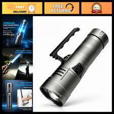 Super Bright Rechargeable Spotlight Flashlight 10000 Lumens, High Power LED Ligh picture