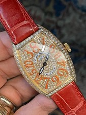Franck Muller Crazy Hours full pave diamond NOS condition full set picture