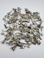 Vintage Sterling Silver 925 Charm Lot 75 Charms 210 Grams  picture