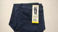 NWT BLANKNYC Women's Size 6 High Rise Straight Leg Dark Wash Blue Stretch Jeans picture