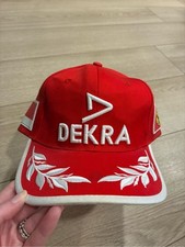 Deadstock Vintage DEKRA Ferrari Michael Schumacher Cap Formula 1 Racing Hat 00s picture