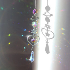 Crystal Rainbow Sun Catcher Wind Chime – Dream Catcher Pendant Home Garden Decor picture