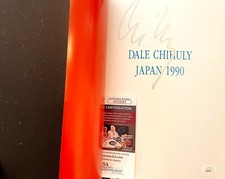 Glass artist Dale Chihuly signed autograph Japan 1990 softcover catalog book JSA picture