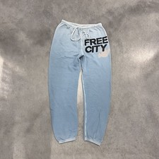 Free City 2000s Sweatpants Size Small Dusty Blue Y2K picture