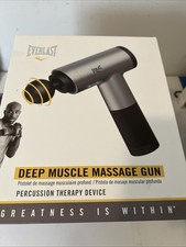 Everlast Deep Muscle & Tissue Massage Gun-Percussion Therapy Device New In A Box picture