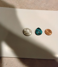 Natural, gem grade Ithica Peak Turquoise cabochon Kingman/Cerbat , picture
