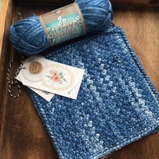 (3)Handmade Crochet 100% Cotton Dishcloths or Washcloths 8.5x8.5 in /New picture