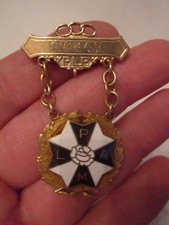 VINTAGE 10K GF TEXAS AUX NO. 34 P.L.P.  P L M A MEDAL -  picture