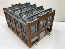 Ho Scale 1/87 Walthers 933 3040 Car Shop Assembled Train Layout Building Decaled picture