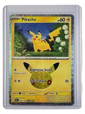 Pokemon TCG Pikachu 045/128 (23/30) 30th Celebration Rare Holo Near Mint picture
