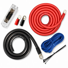 SoundBox PK0-17, 0 Gauge Amp Kit Power Amplifier Install Wiring Cables - 7500W picture