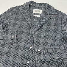 Grayson Frank & Eileen Size 3 Blue Plaid The Hero Button Up Long Sleeve picture
