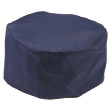 Mercer Culinary Skull Cap Navy Blue M60075NB Professional Kitchen Hat NEW picture