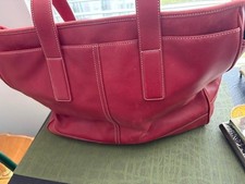 COACH‎ 7776 VINTAGE RED Hampton TOTE SHOULDER BAG picture