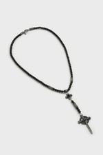 Choker Killstar Rosary Necklace Silver KSRA000904 (Slightly Damaged Packaging) picture