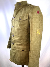 WWI / WW1 US ARMY M1917 TUNIC - 5TH DIV HQ INFANTRY - MAY 1918 DATED DEPOT TAG picture