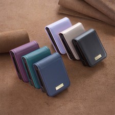 For Samsung Galaxy Z Flip 8 7 6 5 4 3 Luxury Leather Shockproof Flip Phone Case picture