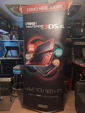 Authentic Nintendo 3ds Vinyl Promotional Store Display Banner HUGE 7 Ft Tall picture